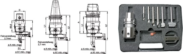 SWISS TOOLS 2390040008 Kiesztergáló készlet, Ø 9.75-164