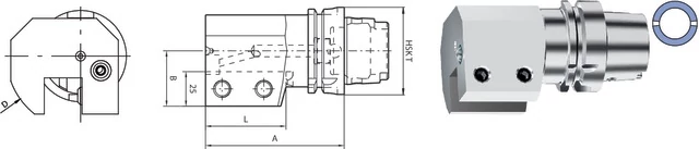 SWISS TOOLS 237001 4020R Szerszámtartó, axiális egyszeres