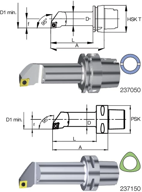 SWISS TOOLS 237050 4012R-110 Furatkés, 95°/80° SCLC R/L