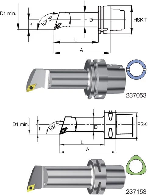 SWISS TOOLS 237053 4011R-110 Furatkés, 107,5°/55° SDQC R/L