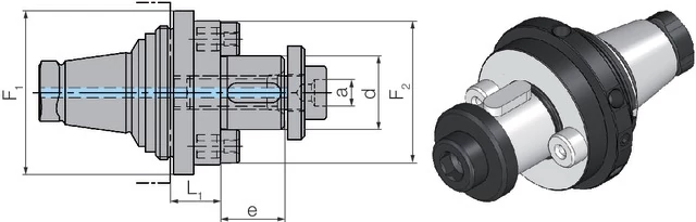 WTO 2357082016 Kombinált marótüske adapter, rövid