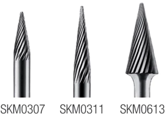 PRECITOOL 444808 SKM0613 Keményfém turbómaró, Csúcsos kúp alak Z=5