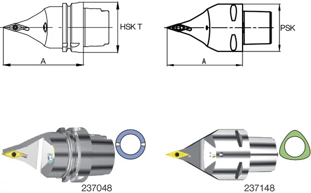 SWISS TOOLS 237048 4016N-80 Késszár, 72,5°/35°/72,5° SVVB N