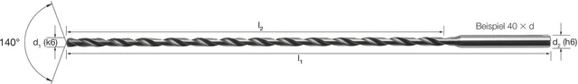 MIKRON 102441 0150 Mikrofúró, Tömör keményfém, 30 × D, eXedur SL, belső hűtéssel