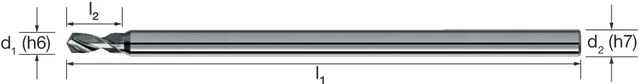 MIKRON 102453 0140 Mikrofúró, Tömör keményfém, 3 × D