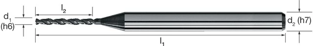 MIKRON 102457 0180 Mikrofúró, Tömör keményfém, 7 × D