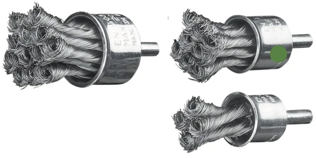 LESSMANN 481730 19/0,25 Ecsetkefe, Acélhuzal keferész