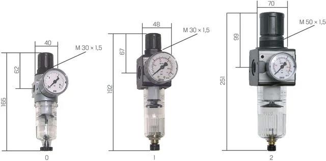 PRECITOOL 925830 0170 Szűrő szabályozó MULTIFIX, G 1/2' 0,5 - 10 bar