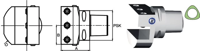 SWISS TOOLS 2371046320 Szerszámtartó, PSK radiális