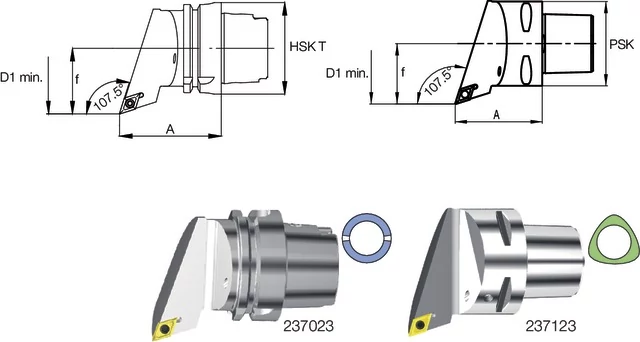 SWISS TOOLS 237123 4011L Késszár, 107,5°/55° SDHC L/R