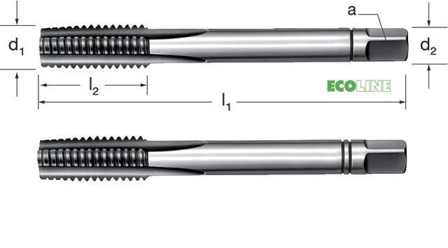 PRETEC 130435 1/4-28 Kézi menetfúró, HSS UNF