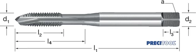 PREMUS 132200 M10 Gépi menetfúró, HSSE-V3 g