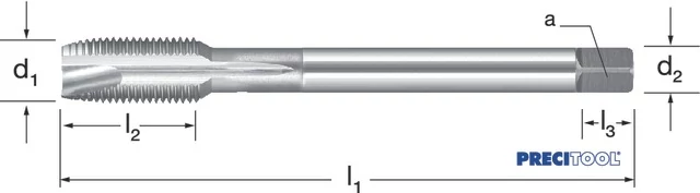 PREMUS 133205 M14X1,00 Gépi menetfúró, HSSE-V3 fényes