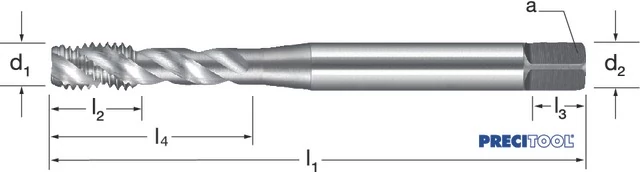 PREMUS 133331 7/16-14 Gépi menetfúró, HSSE-V3 RSP40 fényes