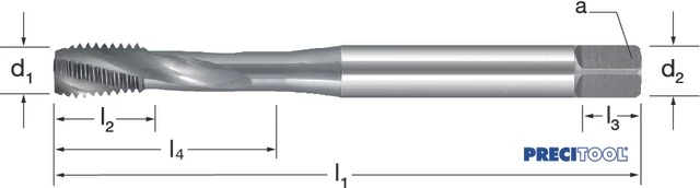 PREMUS 137812 M8 Gépi menetfúró HighQ, HSSCo-PM RSP15 gőzölt
