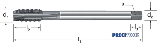 PREMUS 135740 1/4-19 Gépi menetfúró, HSSE-V3 g