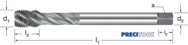 PREMUS 135775 1/2-14 Gépi menetfúró, HSSE-V3 RSP40 vaporizált