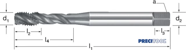 PREMUS 135430 M4 Gépi menetfúró, HSSE-V3 RSP40 vaporizált