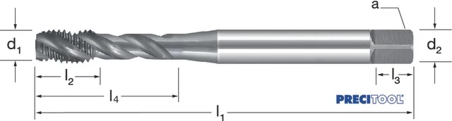 PREMUS 135490 M2,5 Gépi menetfúró, HSSE-V3 RSP40 gőzölt 6G