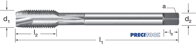 PREMUS 133371 1-12 Gépi menetfúró, HSSE-V3 fényes