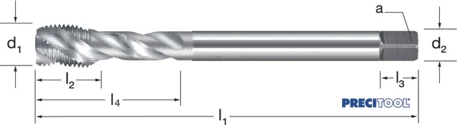 PREMUS 133391 3-56 Gépi menetfúró, HSSE-V3 RSP40 fényes