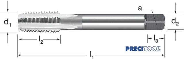 PREMUS 133455 29-16 Gépi menetfúró, HSSE-V3 fényes