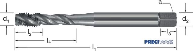 PREMUS 133161 M3 Gépi menetfúró, HSSE-V3, RSP40, vaporizált