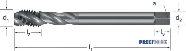 PREMUS 133163 M10 Gépi menetfúró, HSSE-V3, RSP40, vaporizált