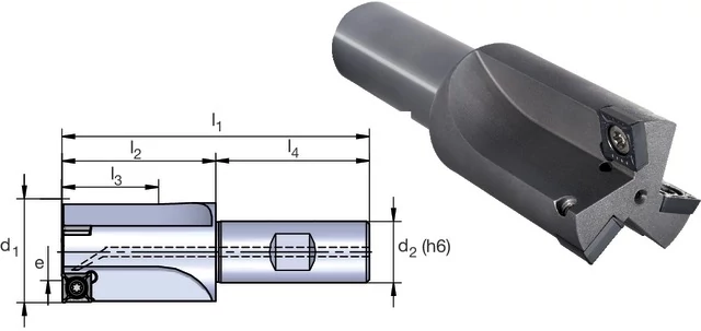 BILZ 113730 40,0 Csavarfejsüllyesztő, 1 × D, Unicut-Eco