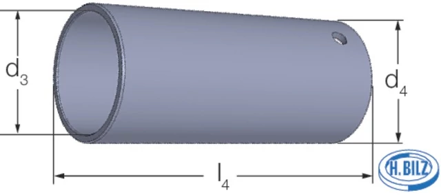 BILZ 114332 19X55,0 Fordított süllyesztő rendszer, Vezetőpersely TUB típus TUHW tartóhoz