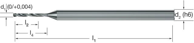 MIKRON 102464 0100 Mikrofúró, CRAZYDRILL SST-Inox, 8 × D, eXedur