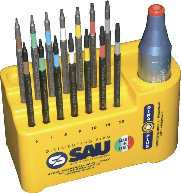 PRECITOOL 520041 T6 Csavarhúzó markolat, Tartalék pengék TORX®