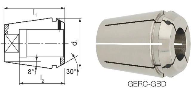 FAHRION 248464 7,0X5,6 Tartozékok ER szorítópatronos befogóhoz , Menetfúró szorítópatron, Protect 4031E GERC16-GBD
