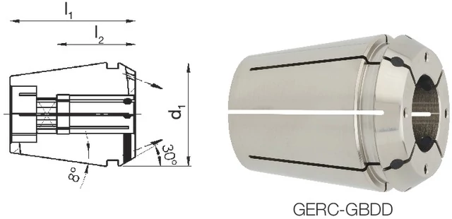 FAHRION 248474 3,5X2,7 Tartozékok ER szorítópatronos befogóhoz , Menetfúró szorítópatron, Protect 4031E GERC16-GBDD