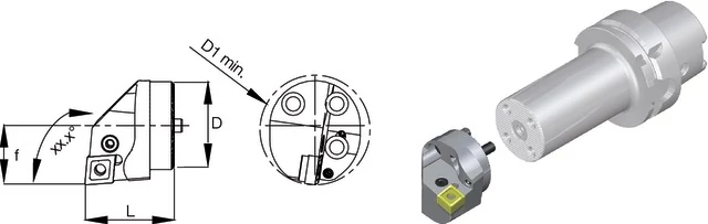 SWISS TOOLS 237177 3215R Cserefej, 93° PDUN R/L