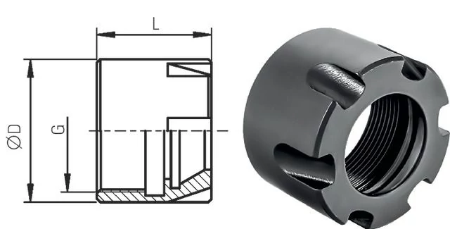 PREMUS 246571 ER08M Szorítóanya Mini befogótokmányhoz ER