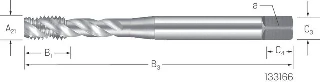 PREMUS 133166 M16 Gépi menetfúró HSSE-V3
