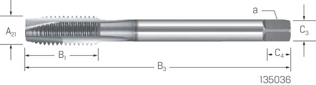 PREMUS 135036 M2 Gépi menetfúró HSSE-V3 INOX