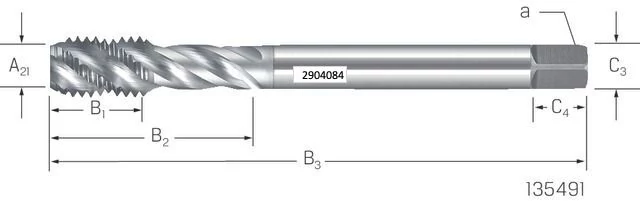 PREMUS 135491 M20 Gépi menetfúró HSSE-V3 TiCN INOX