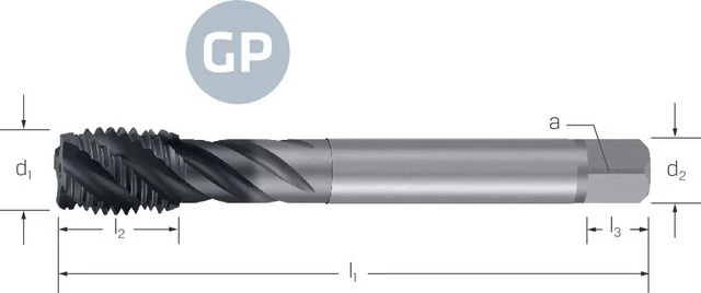 PREMUS-GP 132285 M16X1,5 Menetfúró HSSE-GLD UNI 45RSP