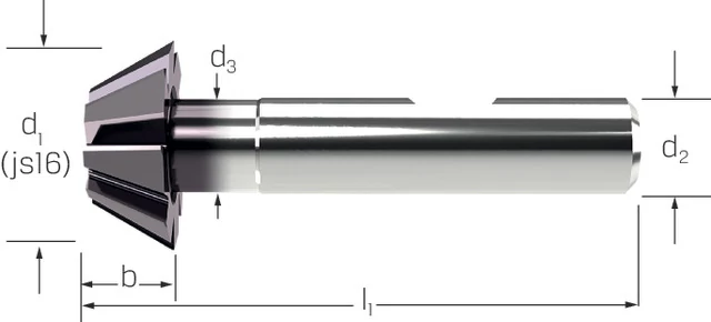 PREMUS 178522 25 Szögmaró letöréssel 60° VHM-TiAlN