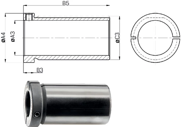 PRETEC 234252 20X16 Szűkítő hengeresszárú szerszámhoz