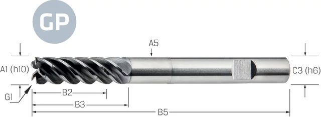 PREMUS-GP 175506 6,00 Keményfém szármarók extra hosszú VHM-TiAlN