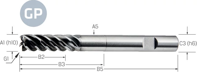 PREMUS-GP 175508 6,00 Keményfém szármarók extra hosszú INOX VHM-TiAlN