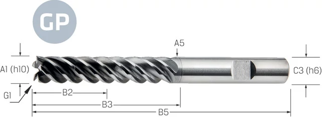 PREMUS-GP 175509 6,00 Keményfém szármarók INOX VHM-TiAlN